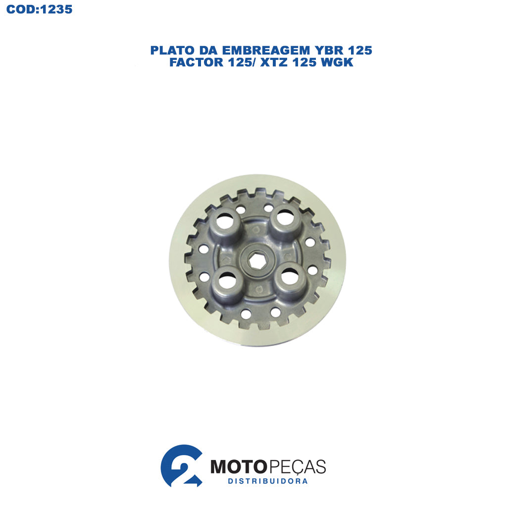 Plato da Embreagem YBR 125/ Factor 125/ XTZ 125 WGK