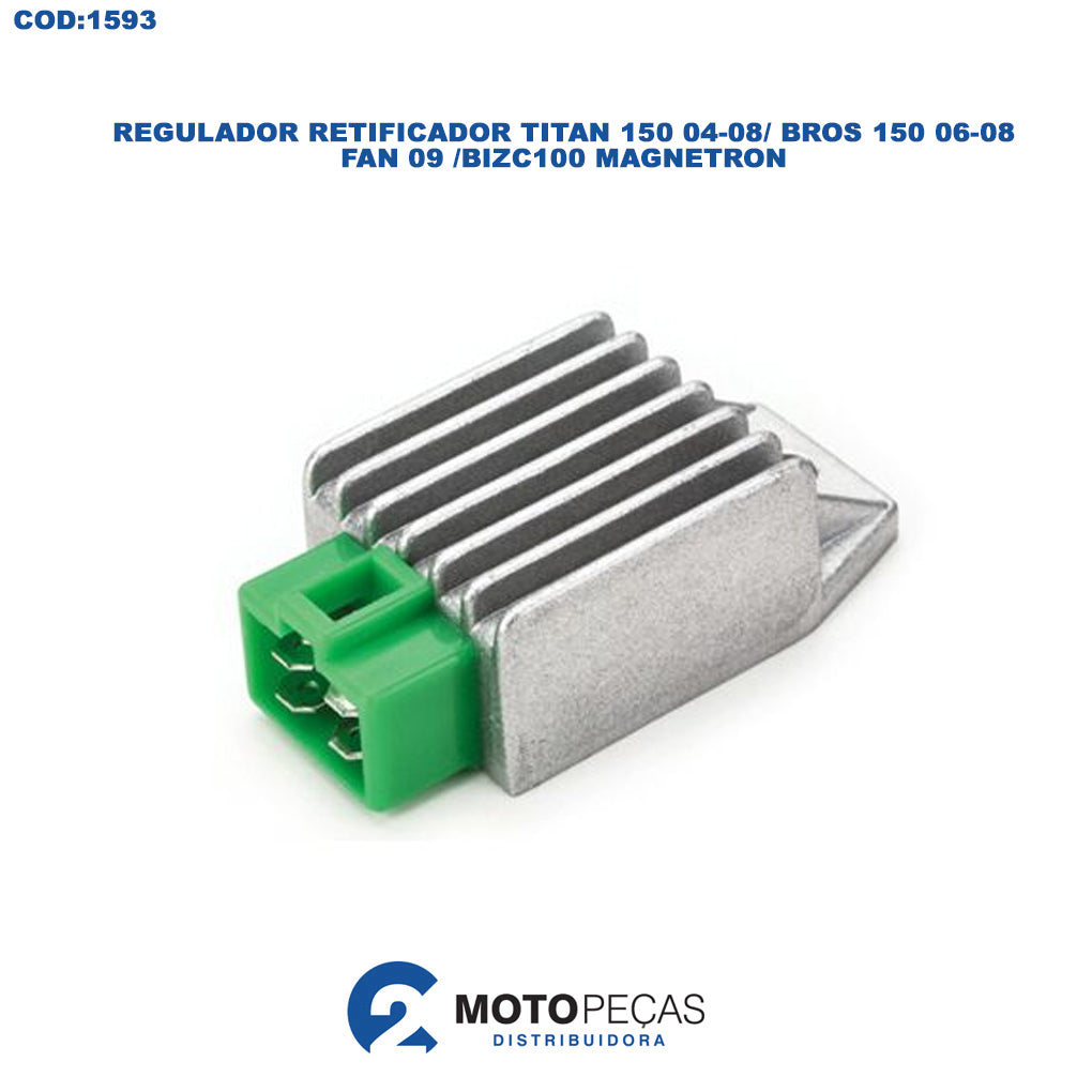 Regulador Retificador Titan 150 0408/ Bros 150 0608/FAN 09 /BIZ C100 Magnetron