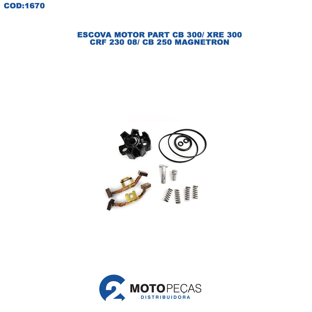Escova Motor Partida Compl CB 300/ XRE 300/ CRF 230 08/CB 250 Magnetron