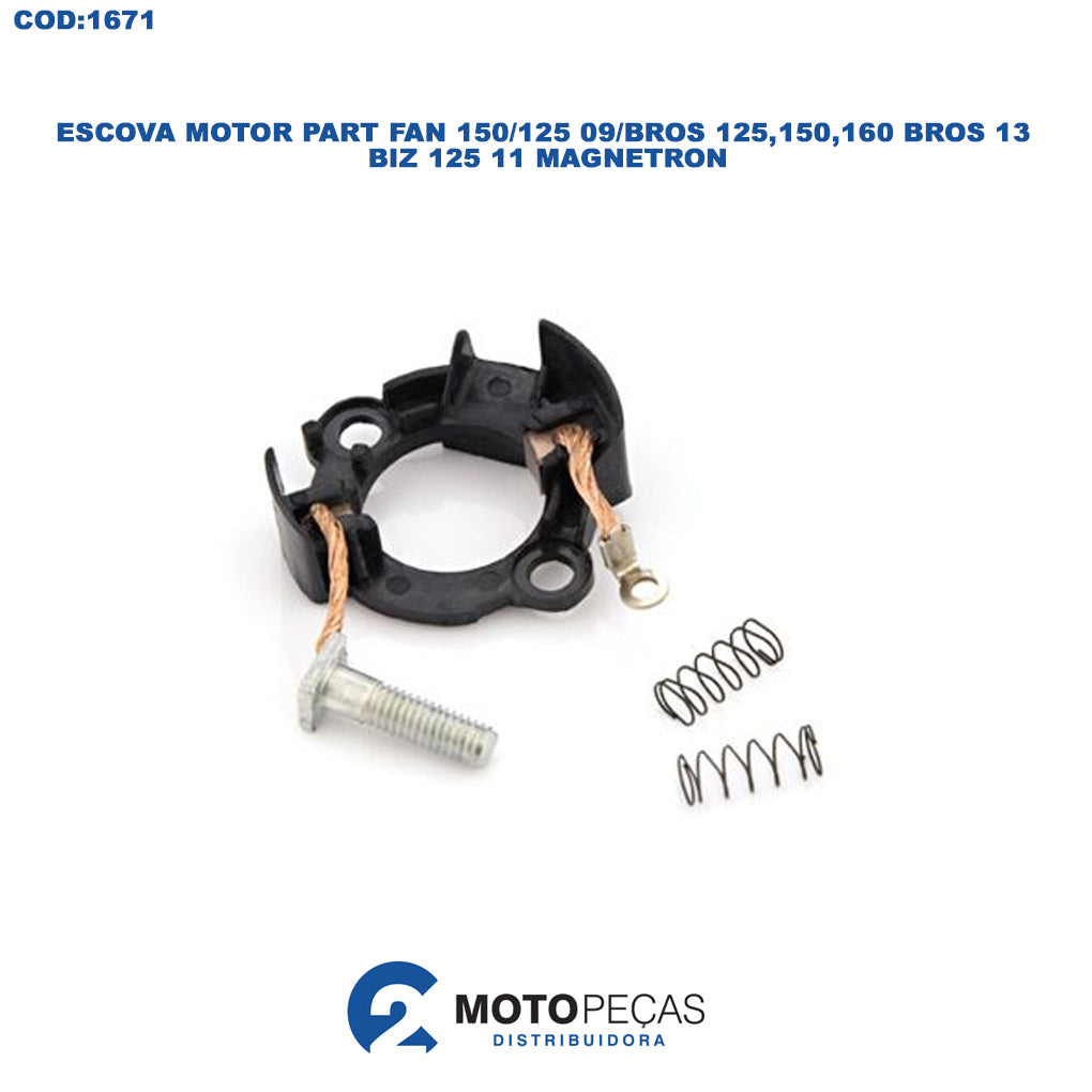 Escova Motor Partida Compl Titan 125 ES/ CBX /NX /XR 200,250/BROS 150 03/05 Magnetron