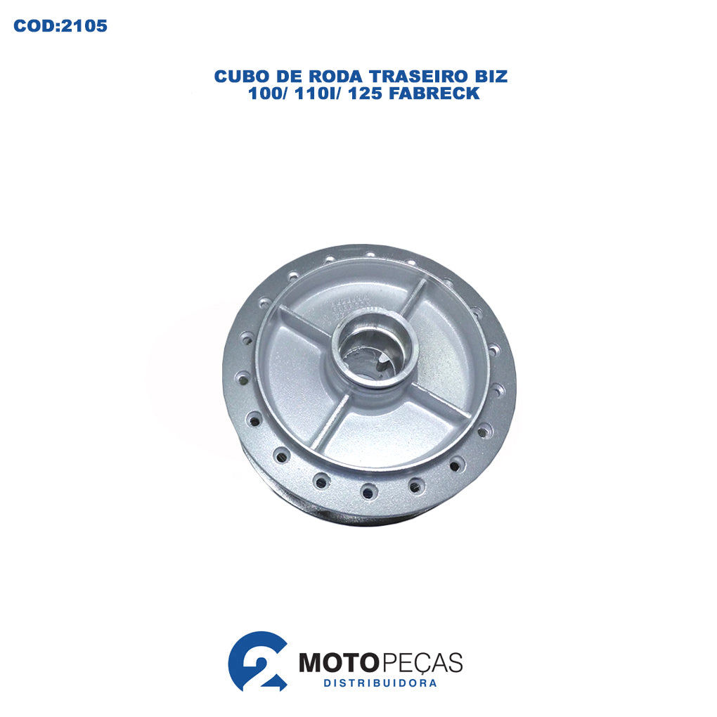 Cubo de Roda Traseiro Biz 100/110I/125 Fabreck