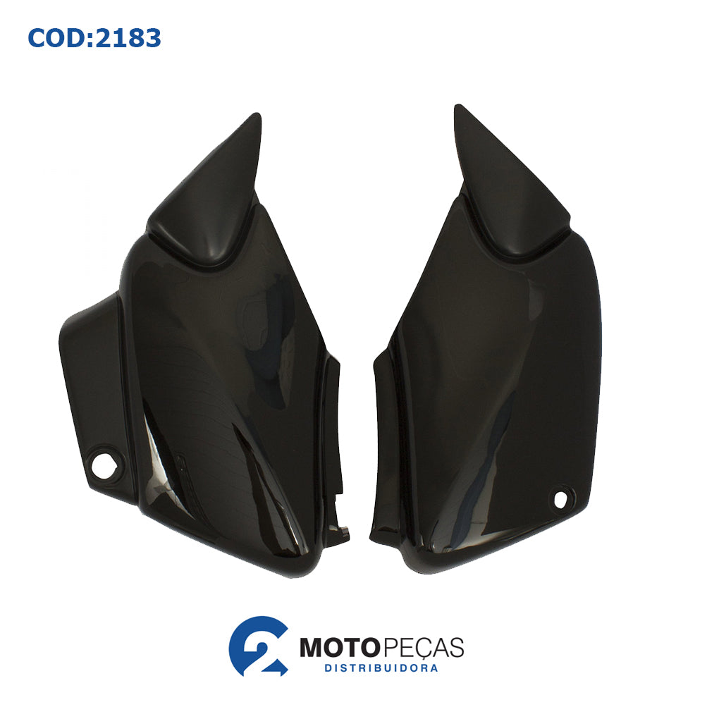 Tampa Lateral [pr] Titan 125 00/04 / Fan 125 06/08 Preta Melc