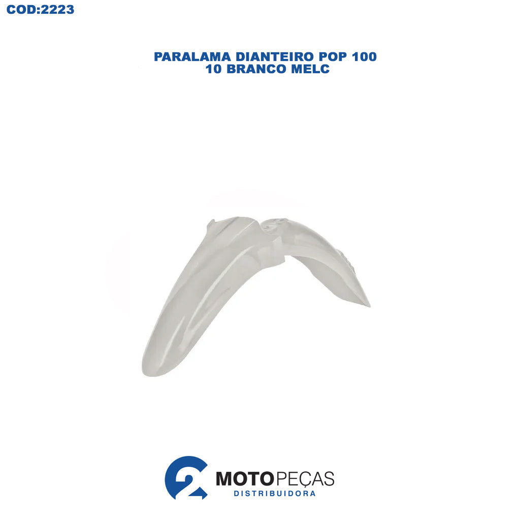 Paralama Dianteiro Pop 100 2010 Branco Melc