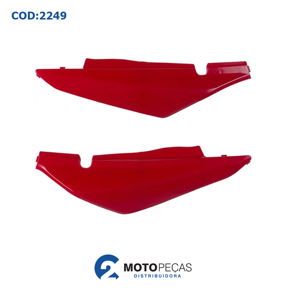 Tampa Lateral [pr] Bros 150 06 Vermelha Melc