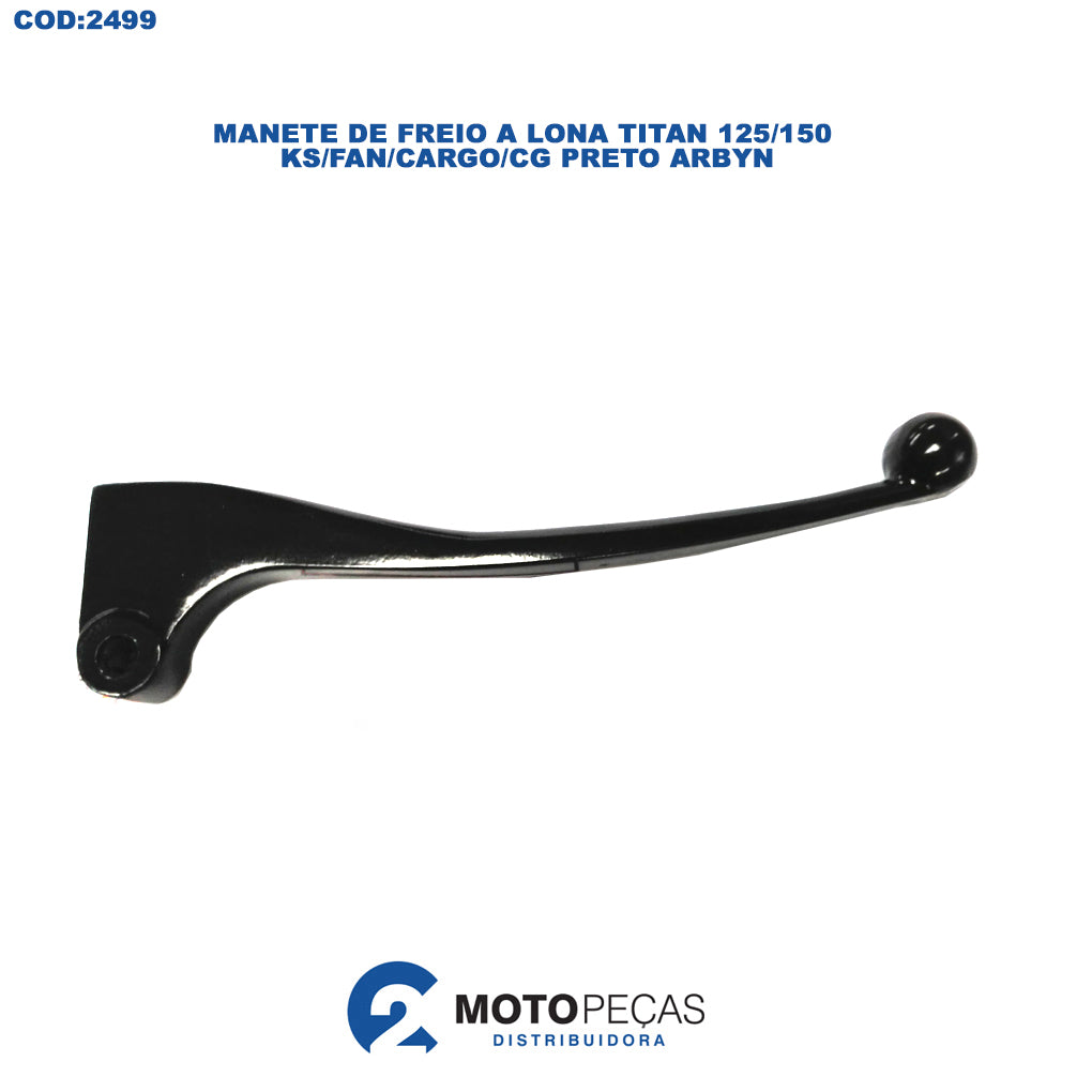 Manete de Freio a Lona Titan 125/150 KS/FAN/CARGO/CG Preto Arbyn