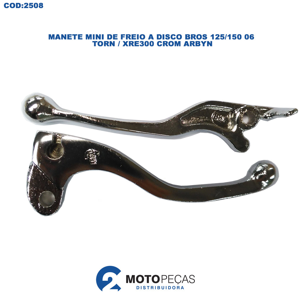 Manete Mini de Freio a Disco Bros 125/150 06 / Torn / XRE300 Crom Arbyn