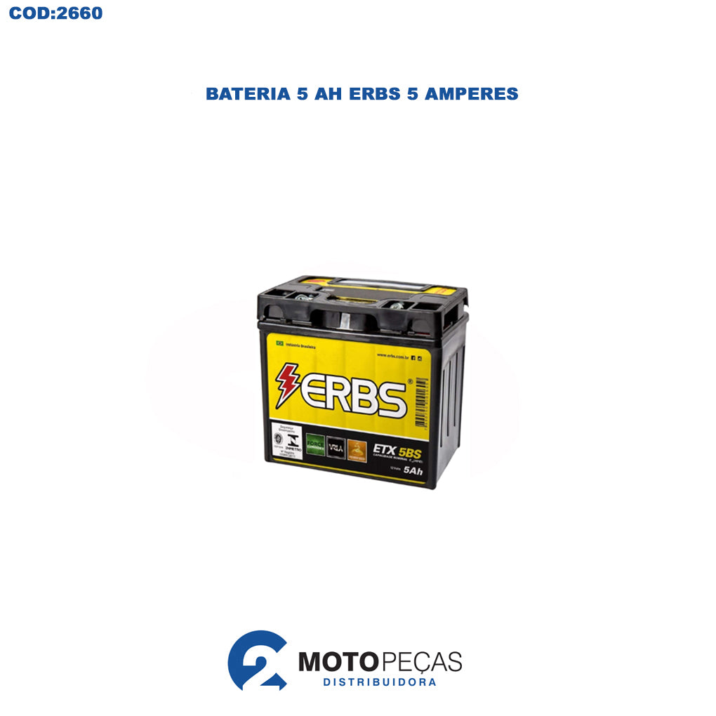 Bateria 5 Ah Erbs 5 Amperes