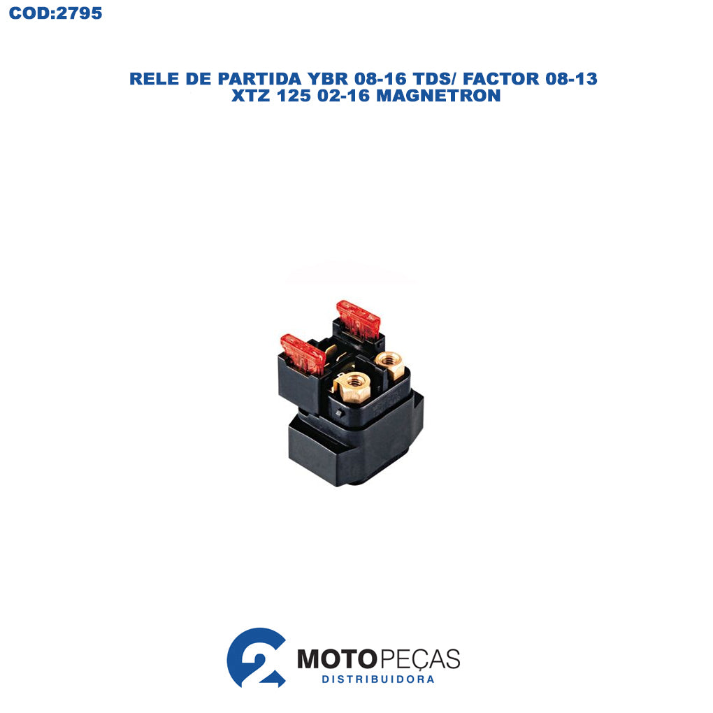Rele de Partida YBR 08 16 TDS/ Factor 08 13/ XTZ 125 02 16 Magnetron