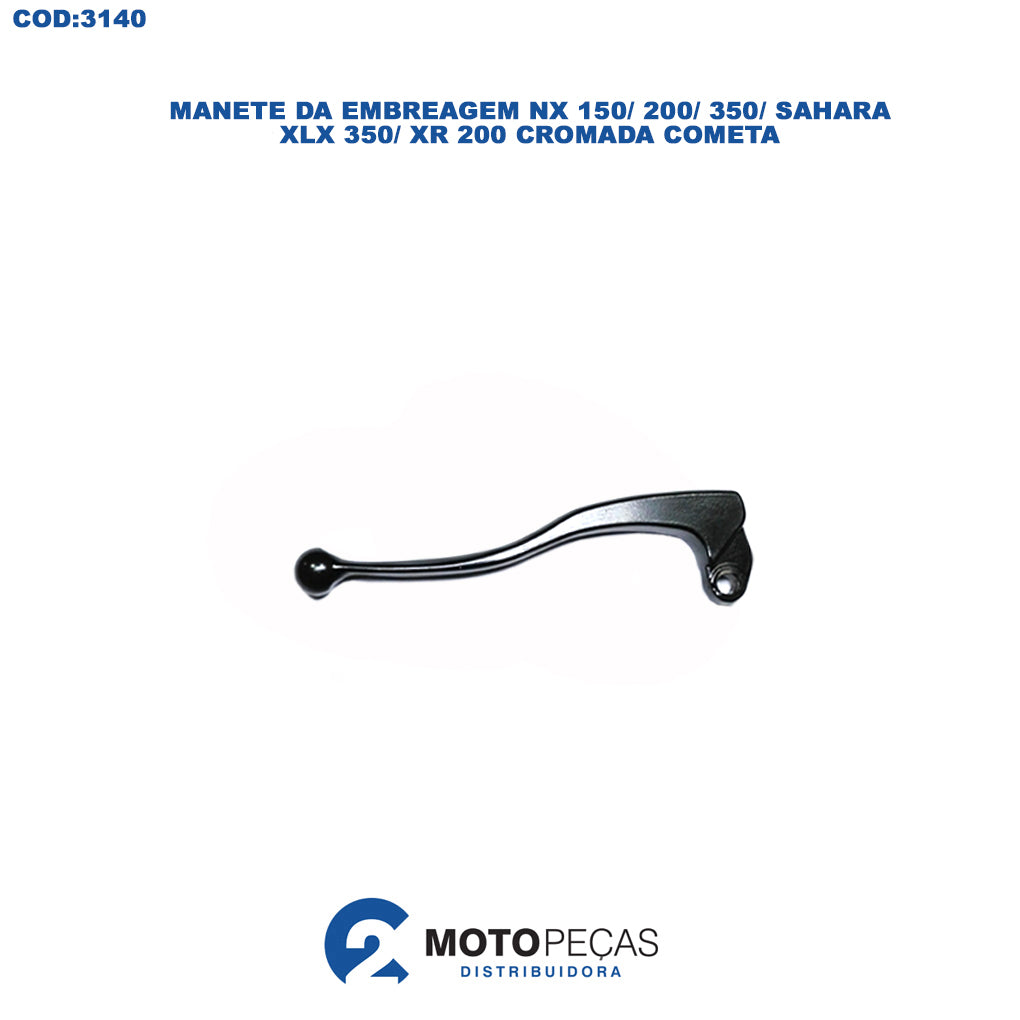 Manete da Embreagem NX 150/ 200/ 350/ SAHARA/ XLX 350/ XR 200 Cromada Cometa