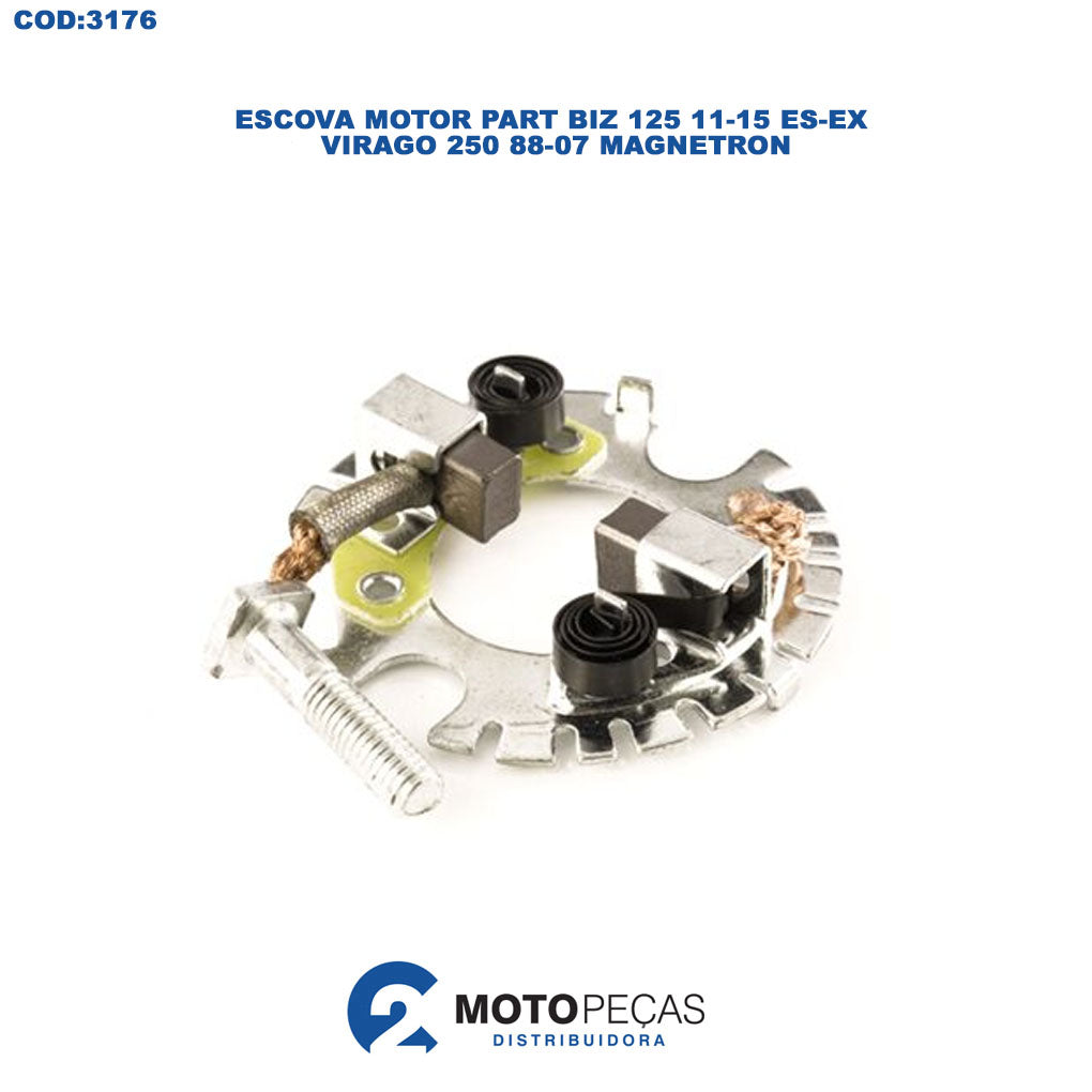 Escova Motor Partida Compl XT 225 00/06 Titan 150 Sport Import TDM 225 01/05 XV Virago 250 95/02 Magnetron