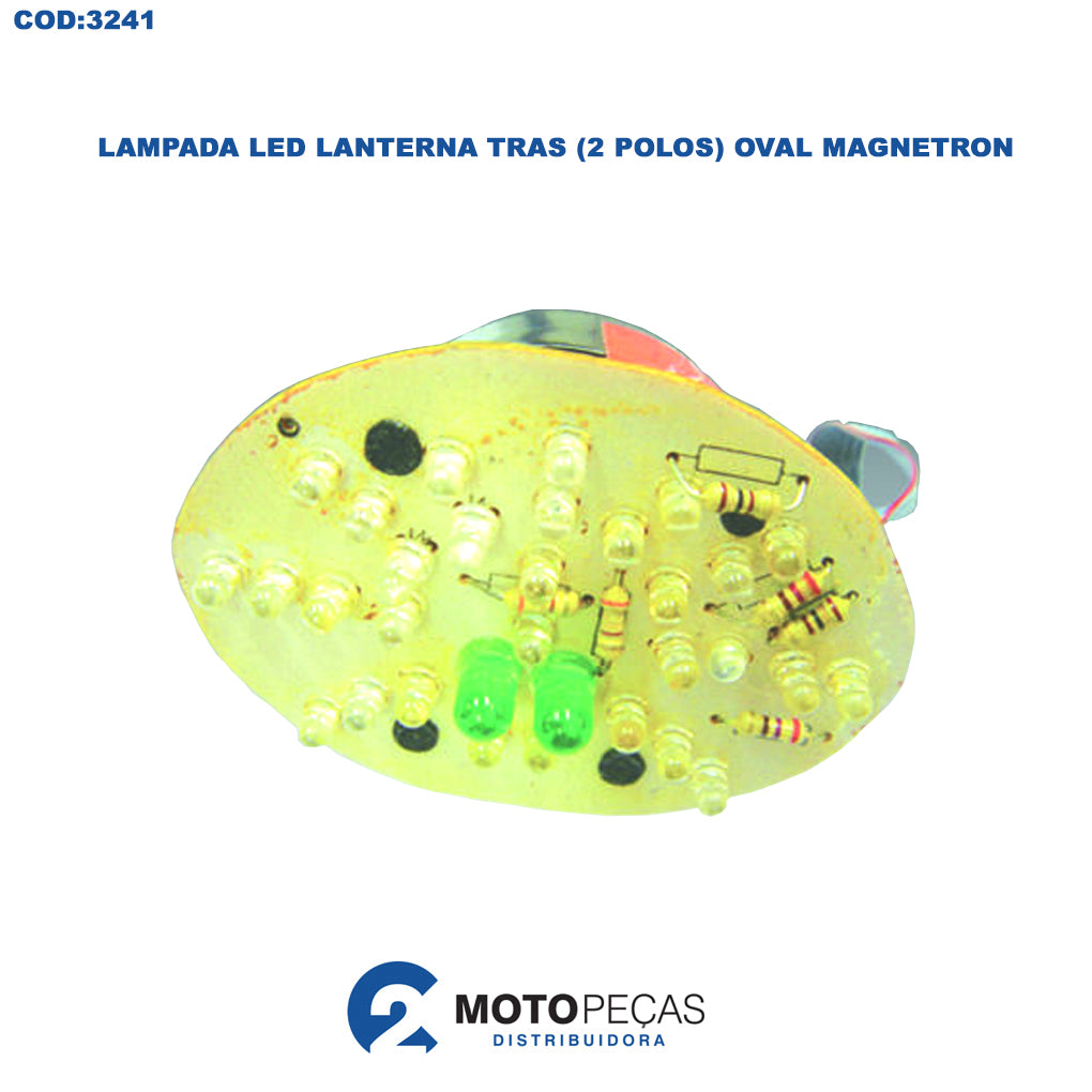 Lampada LED Lanterna Tras 2 Polos Oval Magnetron