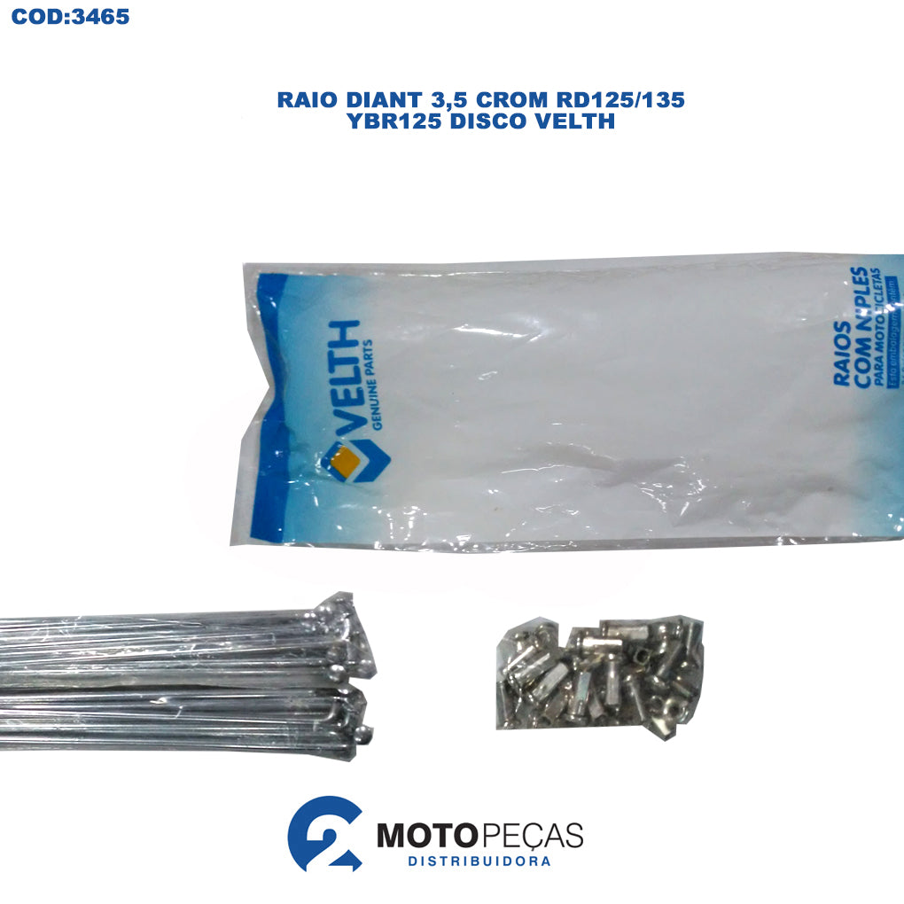 Raio Diant 3,5 Crom RD125/135/YBR125 Disco Velth