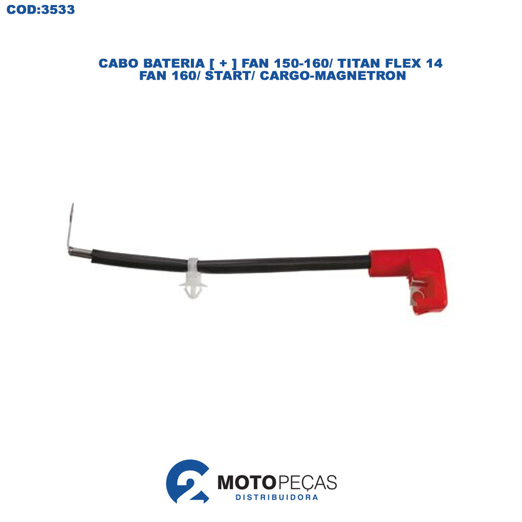 Cabo Bateria [ + ] Fan 150160/ Titan Flex 14 /FAN 160/ START/ Cargomagnetron