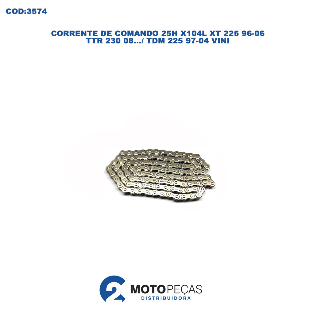Corrente de Comando 25H X104L XT 225 9606/TTR230 08 e D /TDM225 9704 Vini