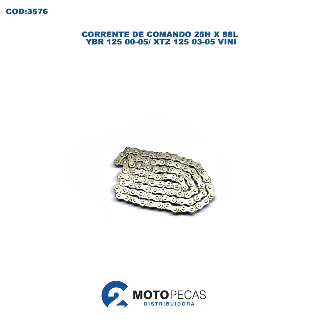Corrente de Comando 25H X 88L YBR 125 00,05 / XTZ 125 03,05 Vini