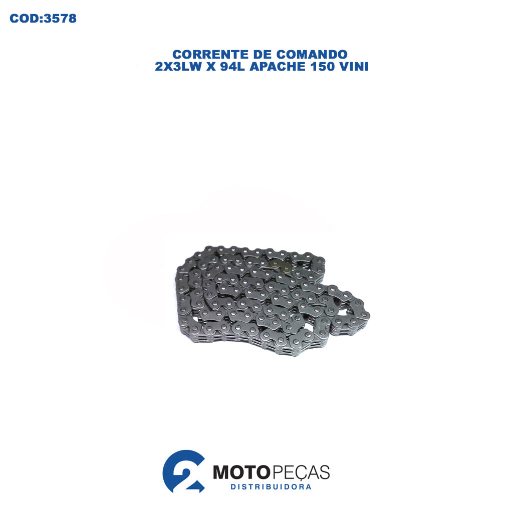 Corrente de Comando 2X3LW X 94L Apache 150 Vini