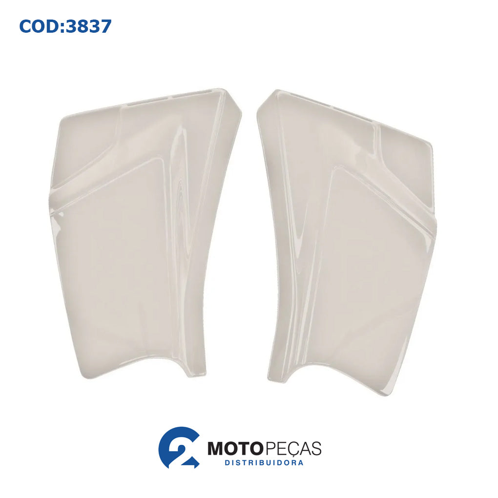 Tampa Lateral [pr] XLR 125 97/99 e 01/02 Branco Melc