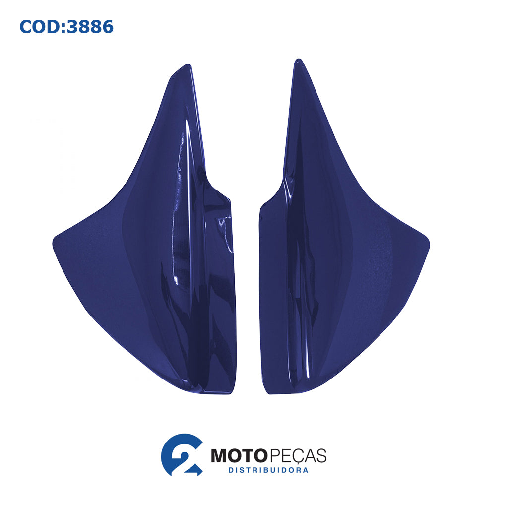 Tampa Lateral CG150 2008 Azul Met Melc