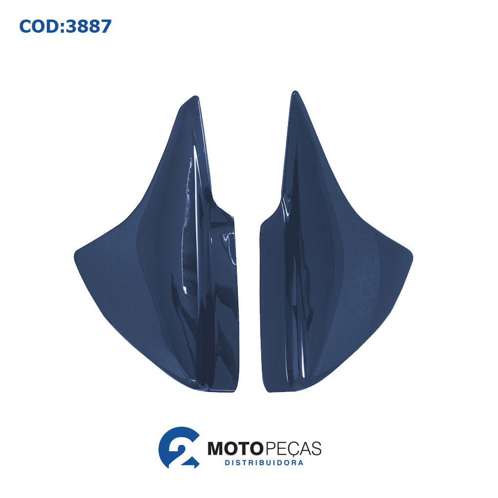 Tampa Lateral CG150 2007 Azul Met Melc