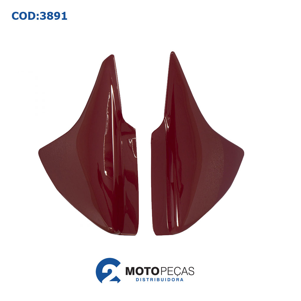 Tampa Lateral Titan 150 06/08 Job 07/08 Vermelho Melc
