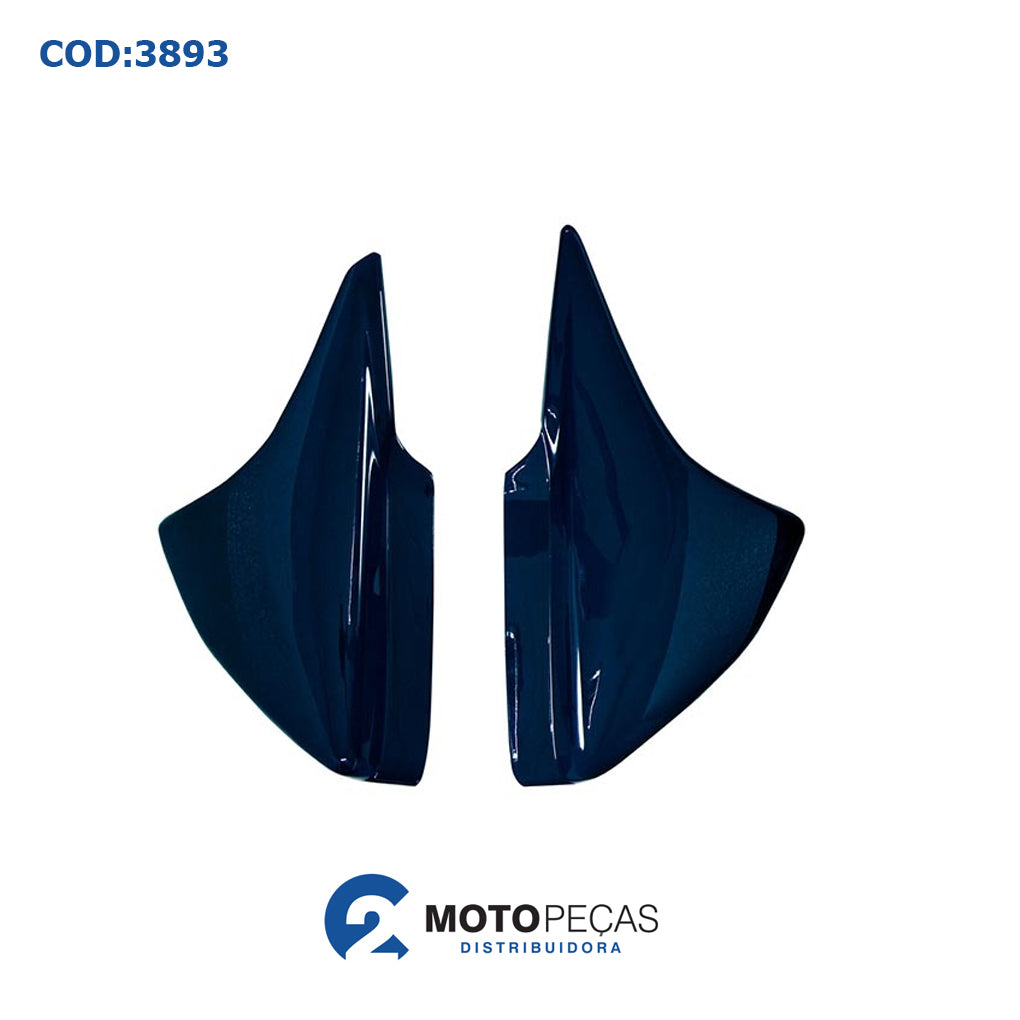 Tampa Lateral CG150 05/06 Azul Melc
