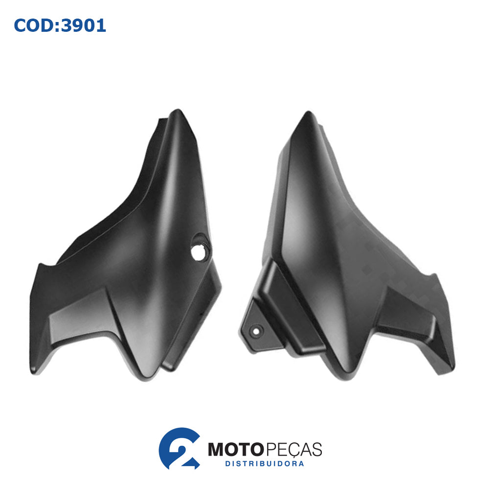 Tampa Lateral [pr] YBR 125 Factor K/E/ED 09/10 Cinza S/ADESIVO Melc