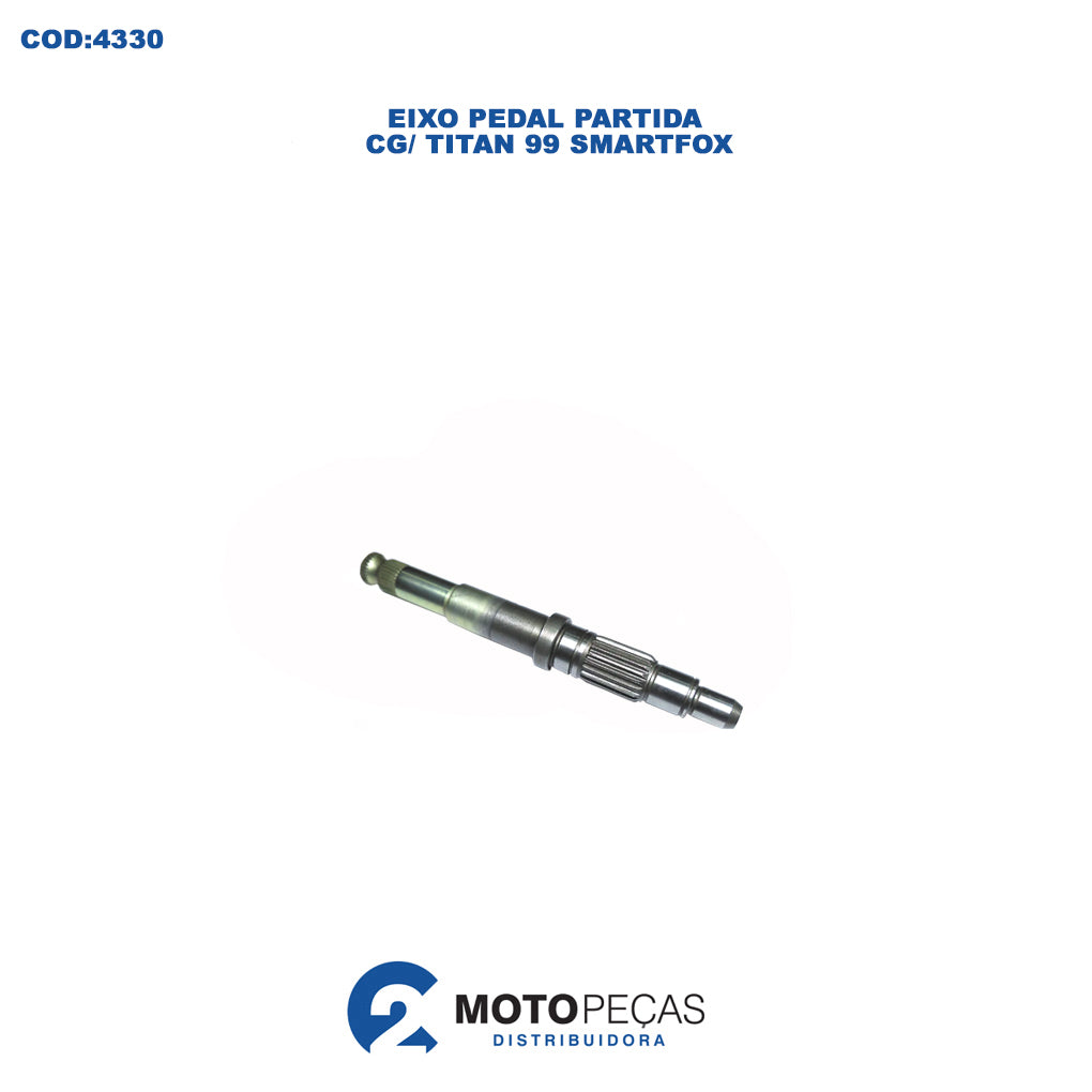 Eixo Pedal Partida CG 125 83/88 / Titan 125 89/99 Smartfox