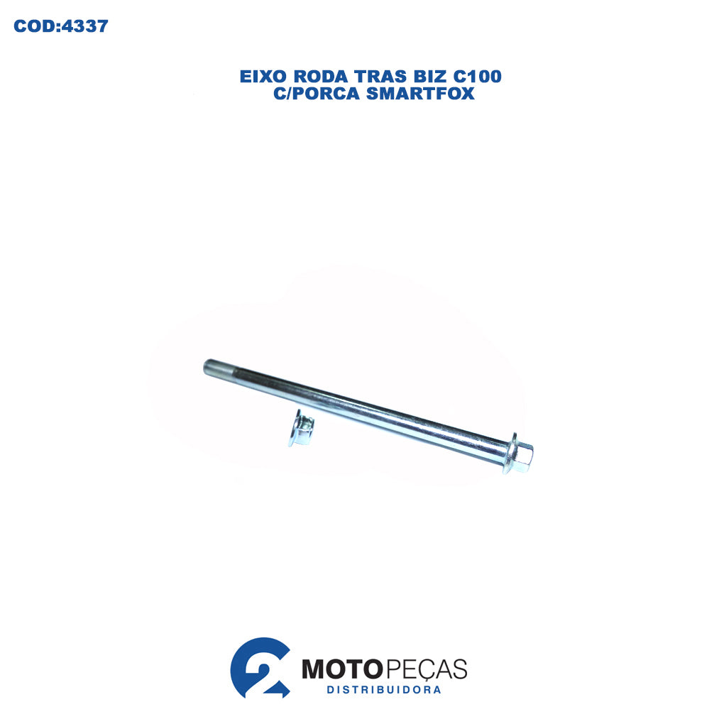 Eixo Roda DIANT/TRAS Biz 100 98/15 Biz 125 06/22 / Diant Pop 100 07/15 Pop 110I 16/22 C/PORCA Smartfox