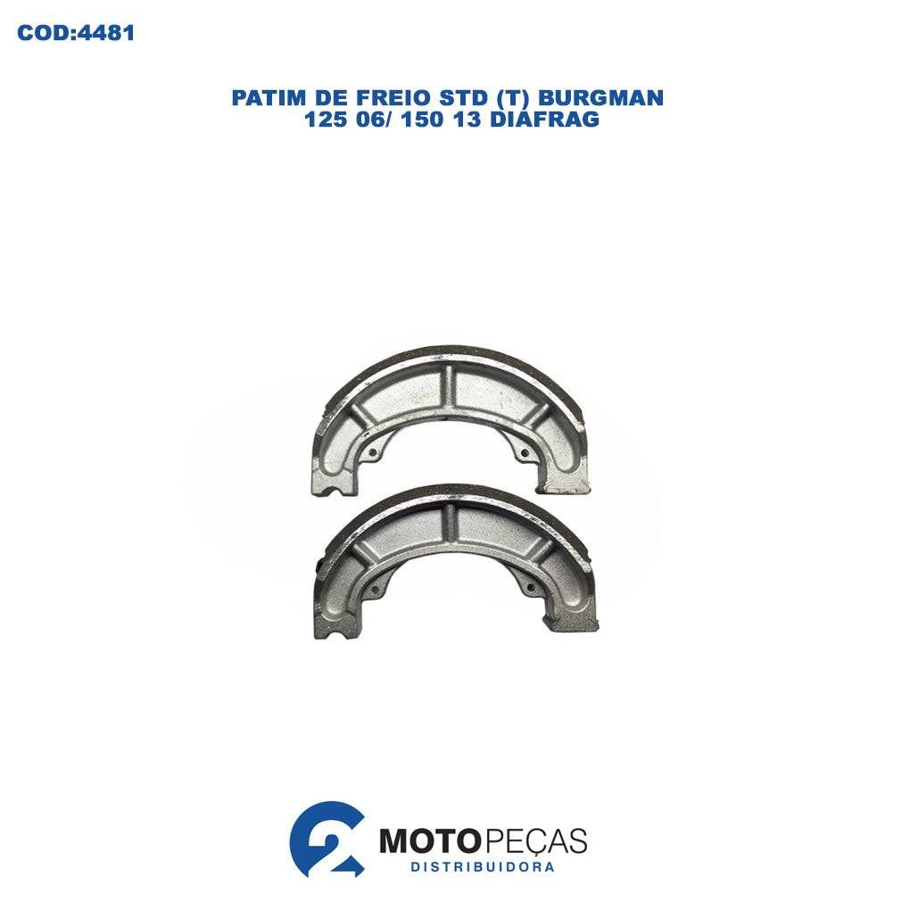 Patim de Freio STD T Burgman 125 06/ 150 13 Diafrag