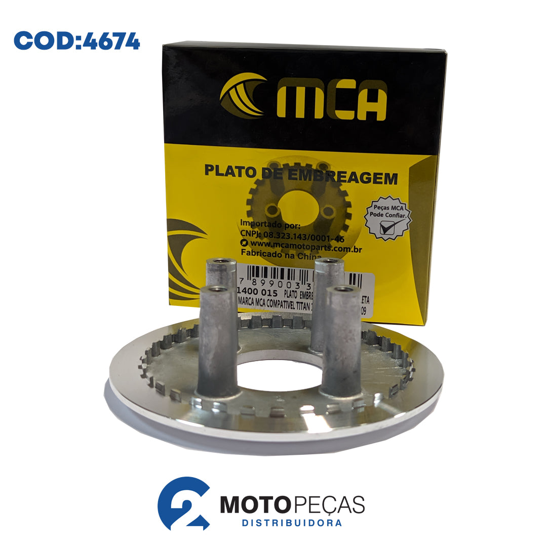 Plato da Embreagem Titan 150 TODAS/ Fan 150/ Fan 125 2009 Mca