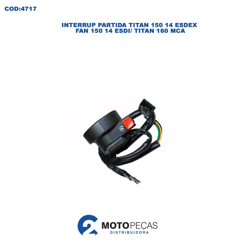 Interrup Partida Titan 150 14 ESDEX/ Fan 150 14 ESDI/ Titan 160 Mca