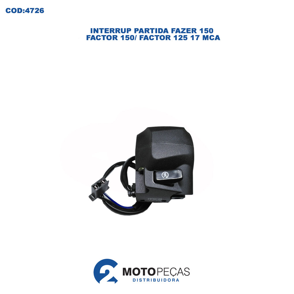 Interrup Partida Fazer 150/ Factor 150/ Factor 125 17 Mca