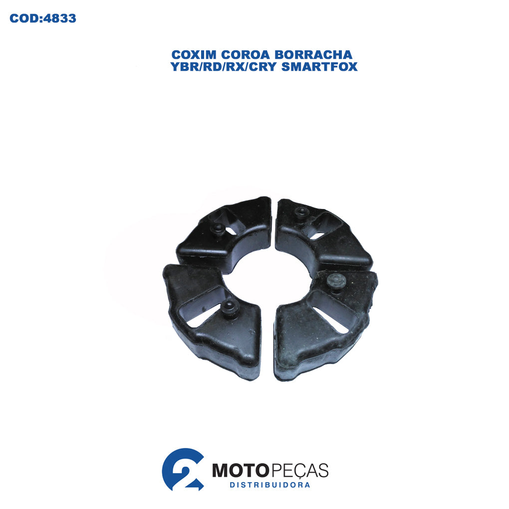 Coxim Coroa Borracha YBR/RD/RX/CRY Smartfox