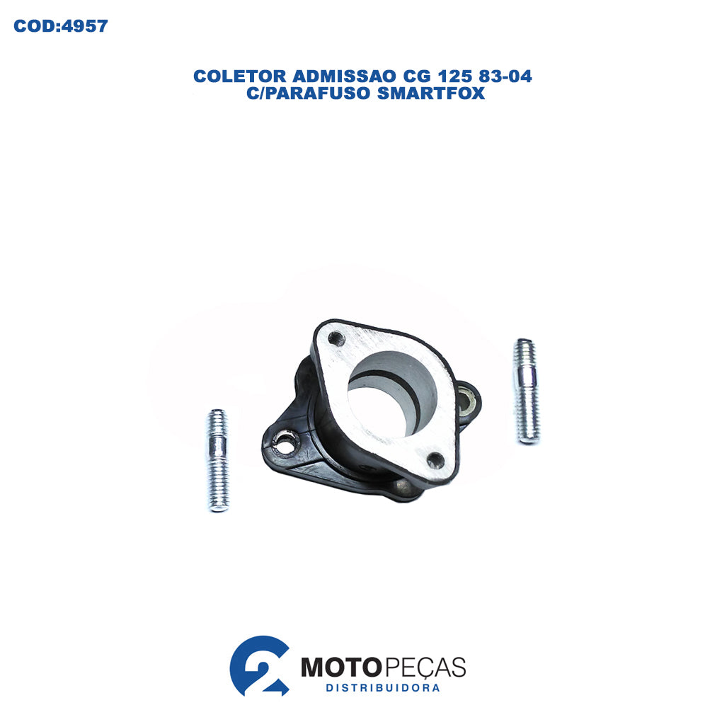 Coletor Admissao CG 125 83 a 2004 C/PARAFUSO Smartfox