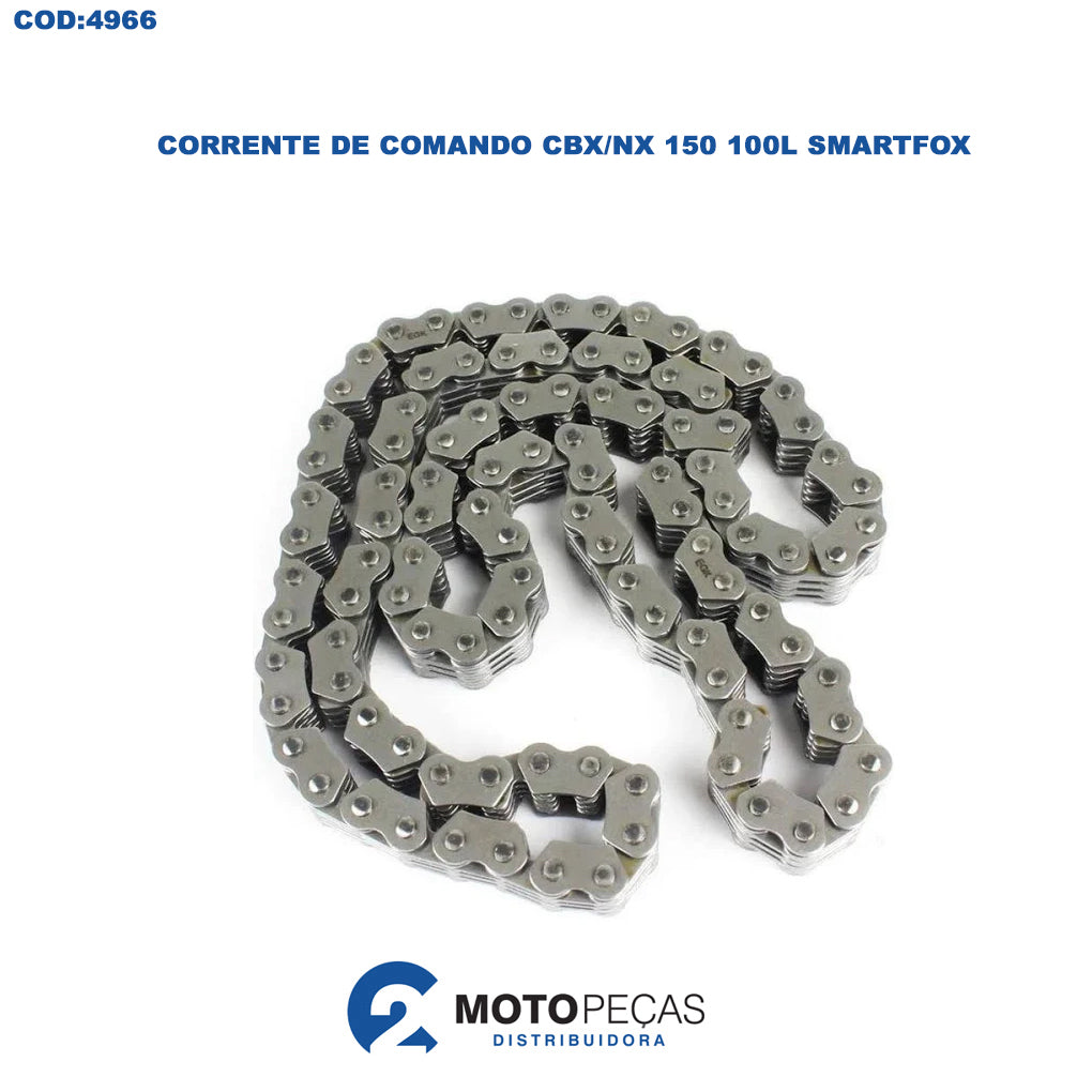 Corrente de Comando CBX /NX 150 / Bros 150 Ohc 03/05 100L Smartfox