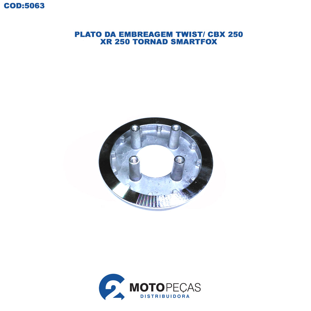 Plato da Embreagem TWIST/CBX250/XR250 TORNAD/ Smartfox