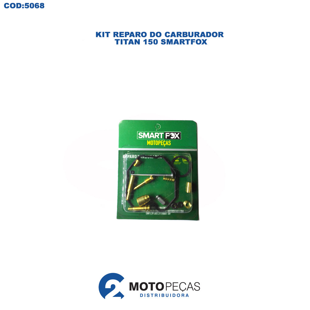 Kit Reparo do Carburador Titan 150/ Smartfox