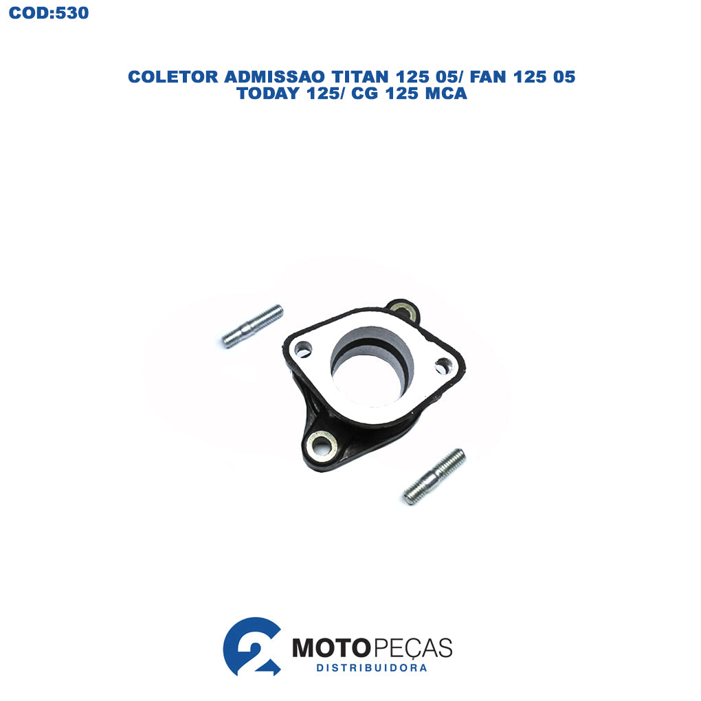 Coletor Admissao Titan 125 05/FAN 125 05/ Today 125 / CG 125 Mca