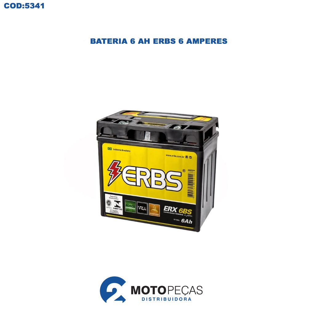 Bateria 6 Ah Erbs 6 Amperes