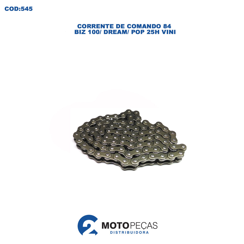 Corrente de Comando Pop 100 07/15 Biz 100 98/... Vini