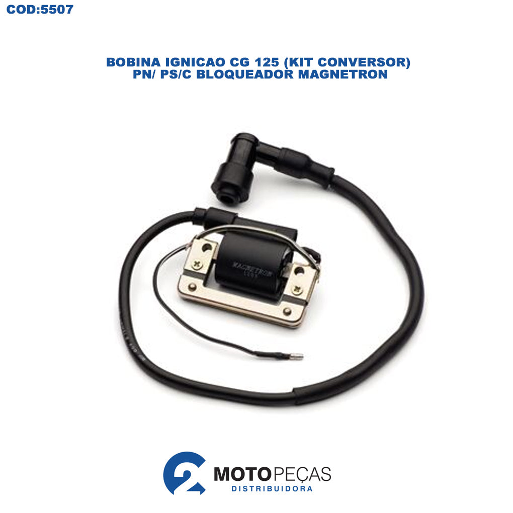 Bobina Ignicao CG 125 Kit Conversor PN/ PS/C Bloqueador Magnetron