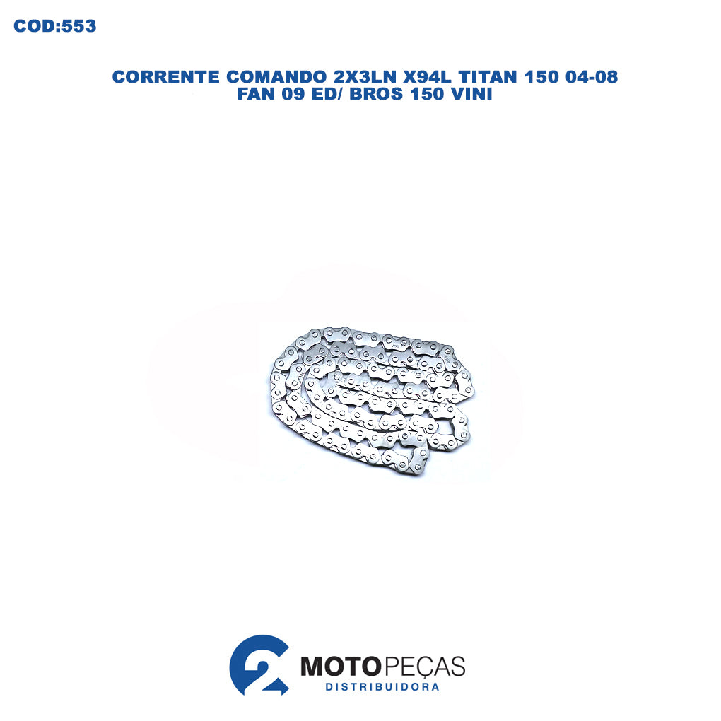 Corrente Comando 2X3LN X94L Titan 150 04 08/FAN 09 ED/BROS 150 Vini