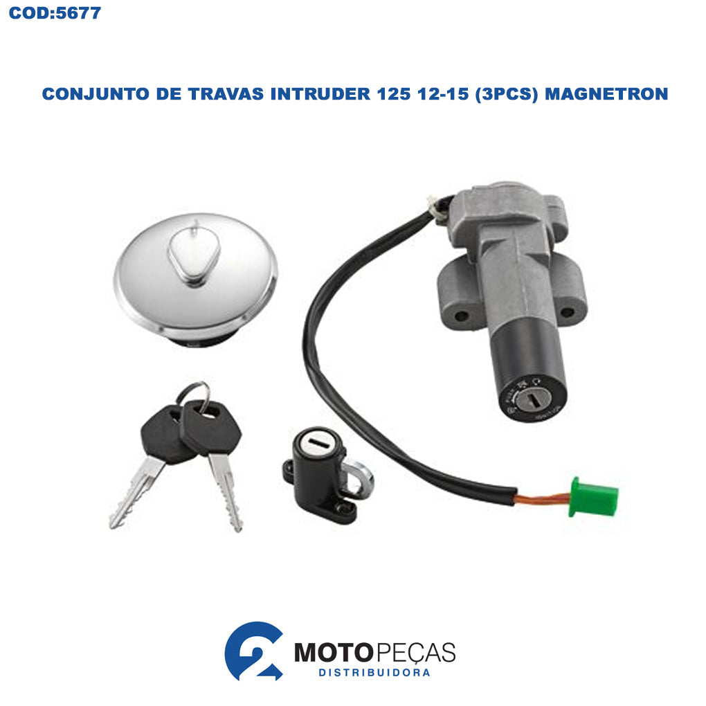 Conjunto de Travas Intruder 125 12-15 3PCS Magnetron
