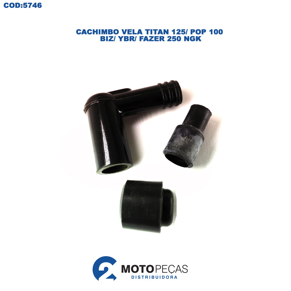 Cachimbo Vela Titan 125/ Pop 100/ BIZ/ YBR/ Fazer 250/ NGK