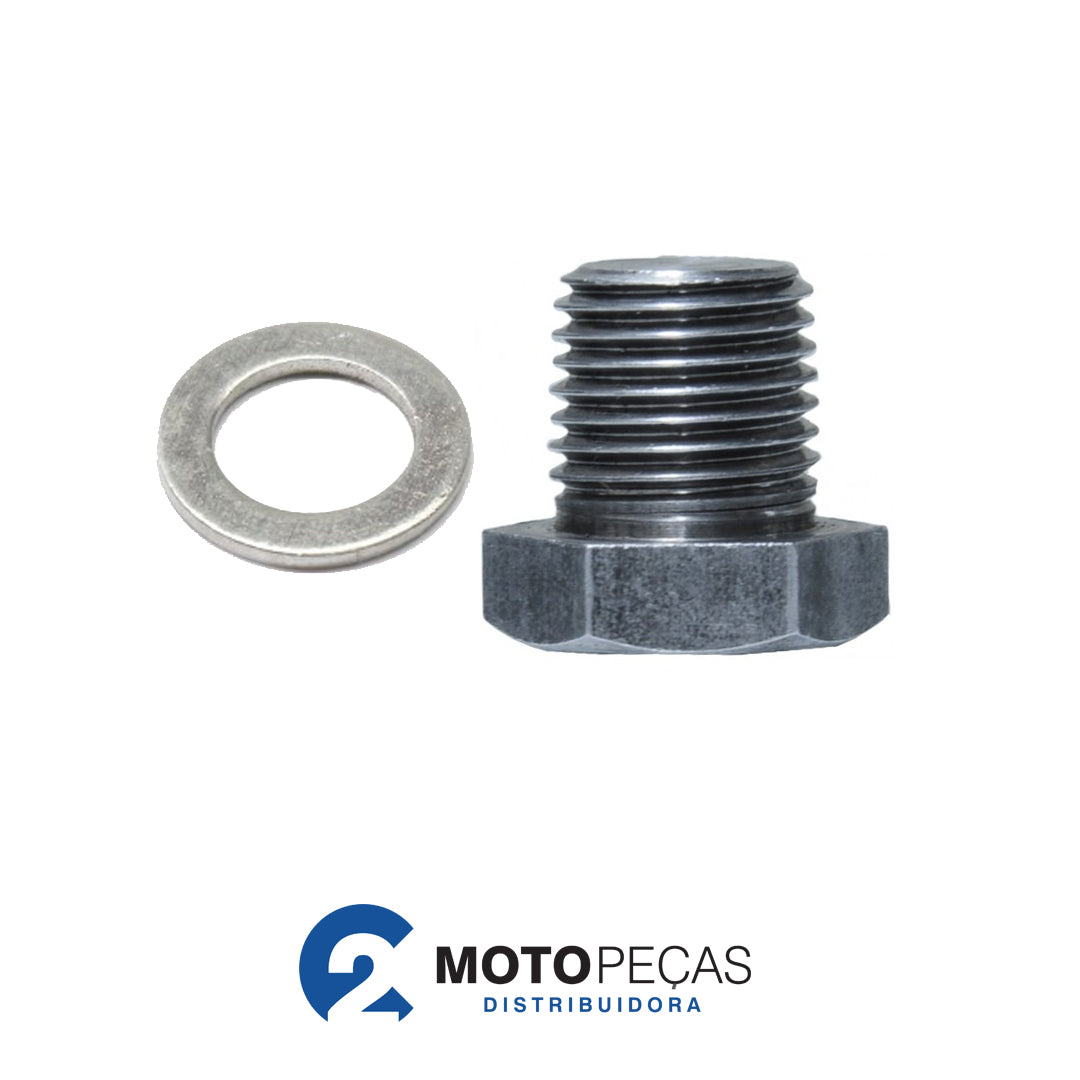 Bujao de Oleo C/ARRUELA YBR/TITAN 150/FAN 125/150/FACTOR/LANDER M3