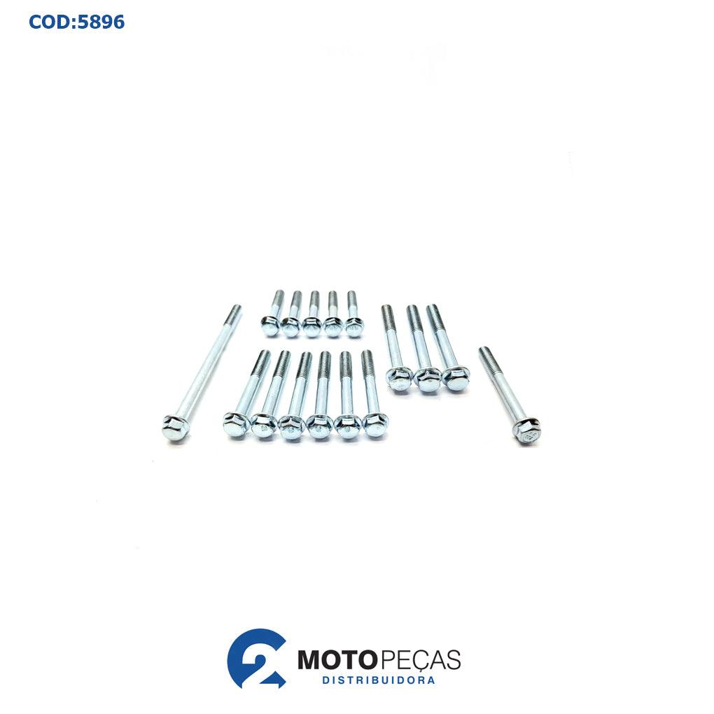 Kit Parafuso Tpa Motor Crom Biz 100 2013 16PCS M3