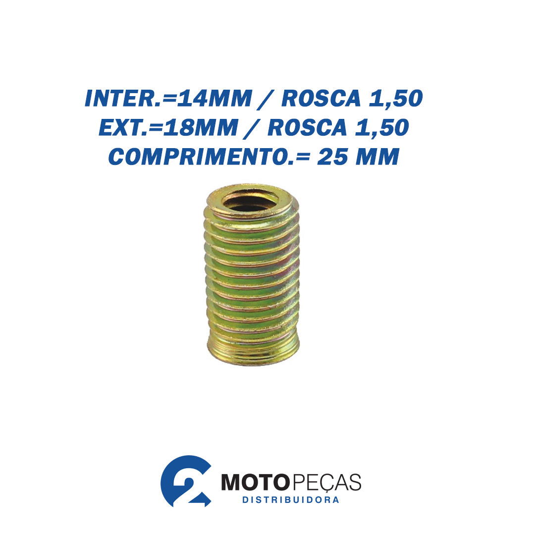 Bucha Bloco Motor C/ROSCA INT/EXT 14X18 M3