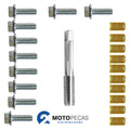Kit Macho 1 Macho 10X1 25 + 10 Parafusos 8X20 +10 Tucho 8X10 [estribo] M3