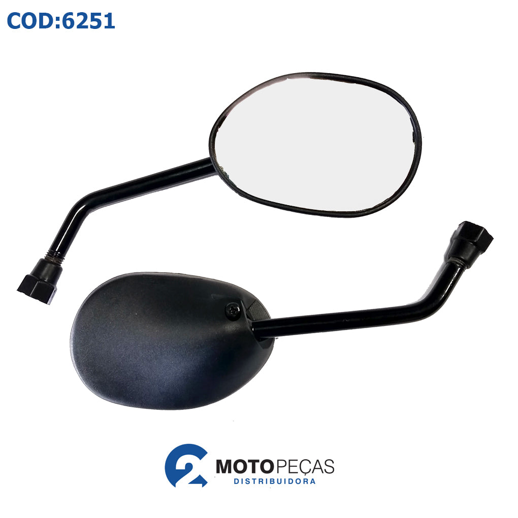 Retrovisor Mini Biz 125 Padrao Yamaha DIR/ESQ Awa