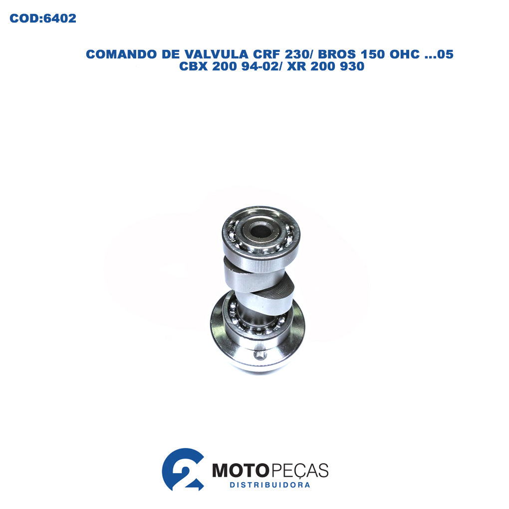 Arvore de Comando CRF 230 / Bros 150 Ohc ...05/ CBX 200 94/02 / XR 200 93/01 Vini